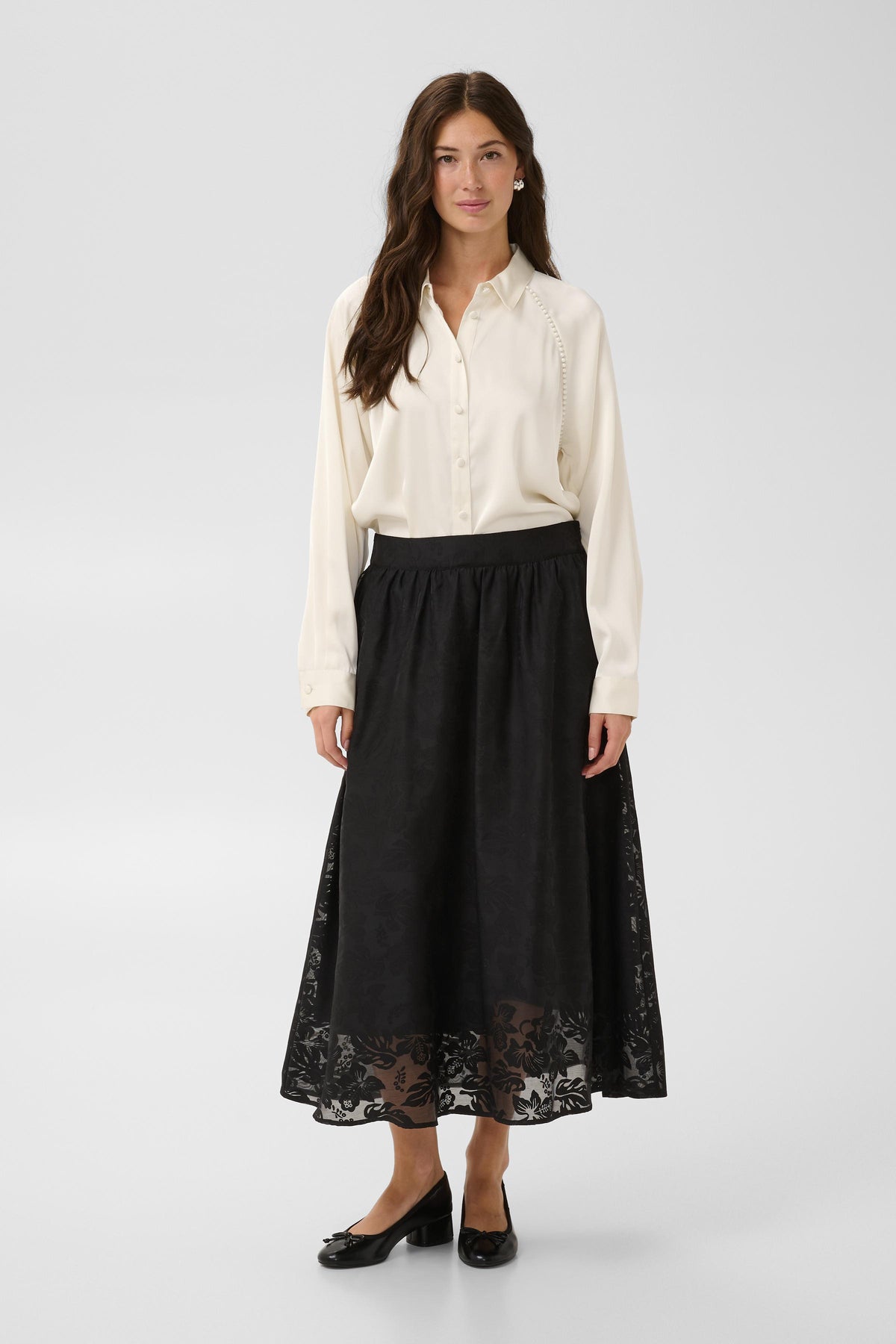 Chemisier satina blanc par Culture