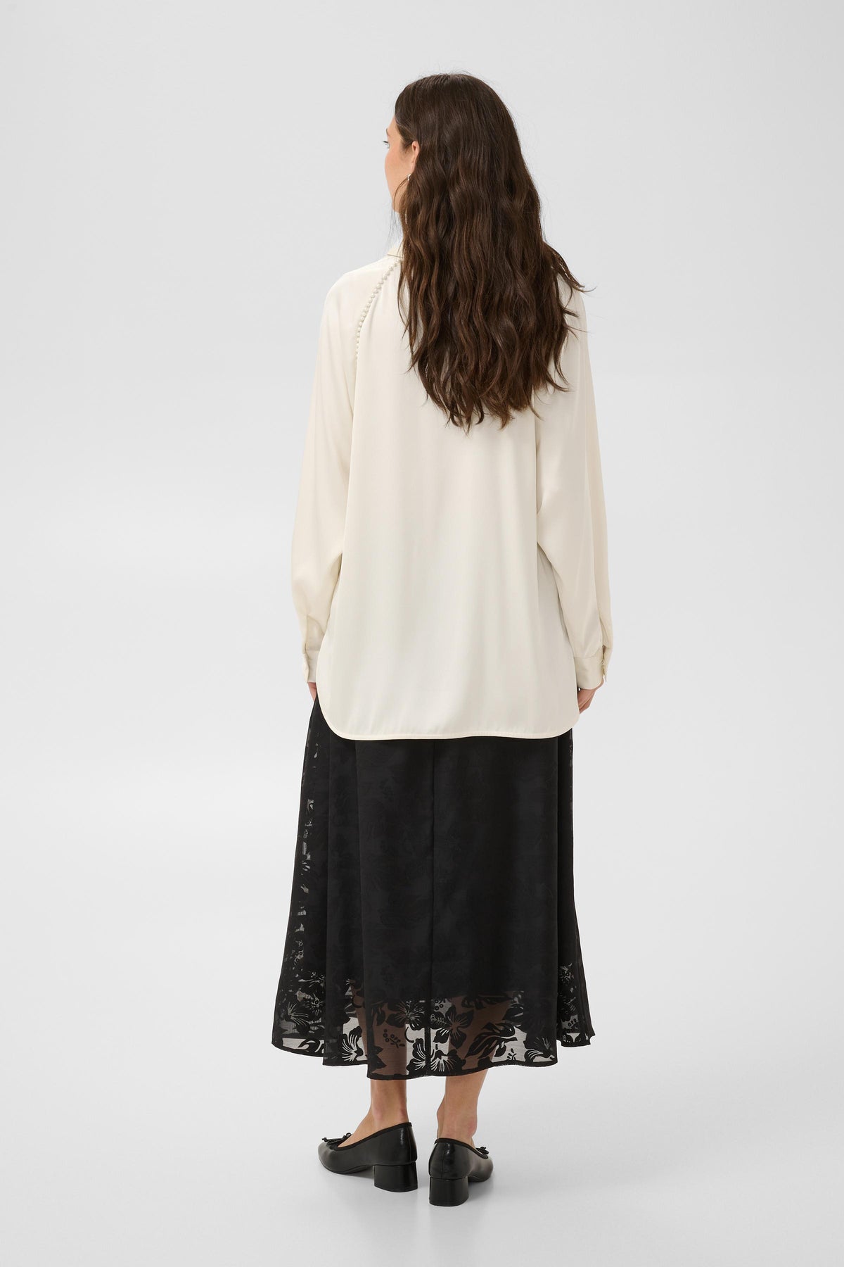 Chemisier satina blanc par Culture