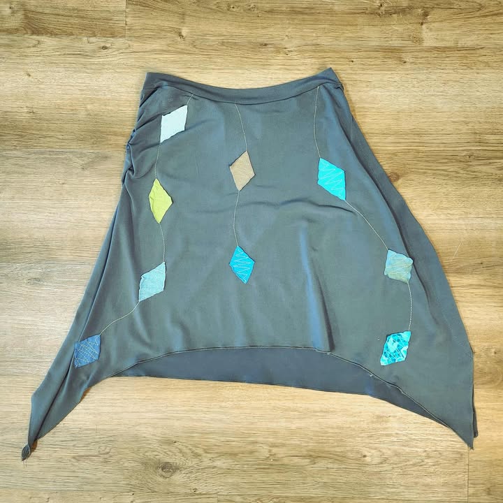 Jupe verte losange medium par Myco Anna