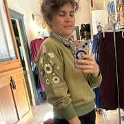 Crewneck Acacia goémon fleurs de Kazak