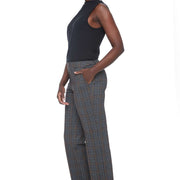 Pantalon jambe droite carreaux par ILTM