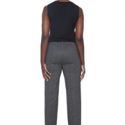 Pantalon jambe droite carreaux par ILTM