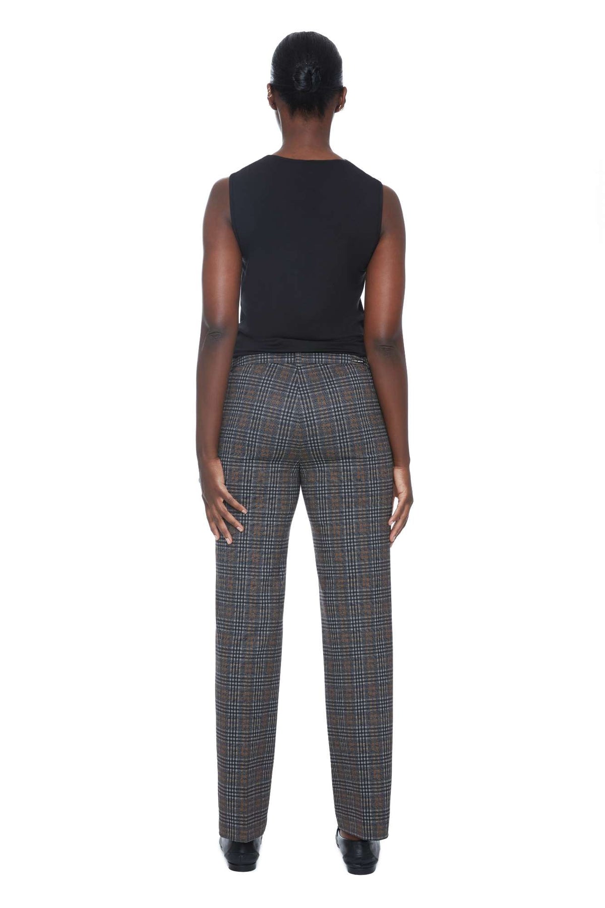 Pantalon jambe droite carreaux par ILTM