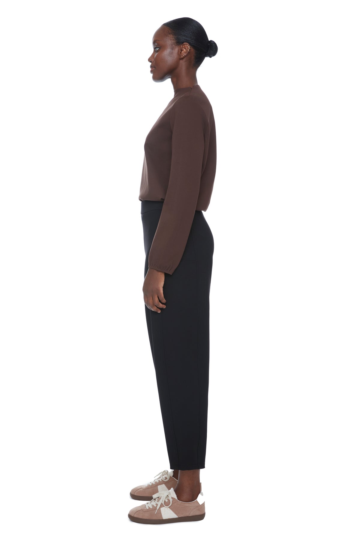 Pantalon barrel avec poches noir par ILT