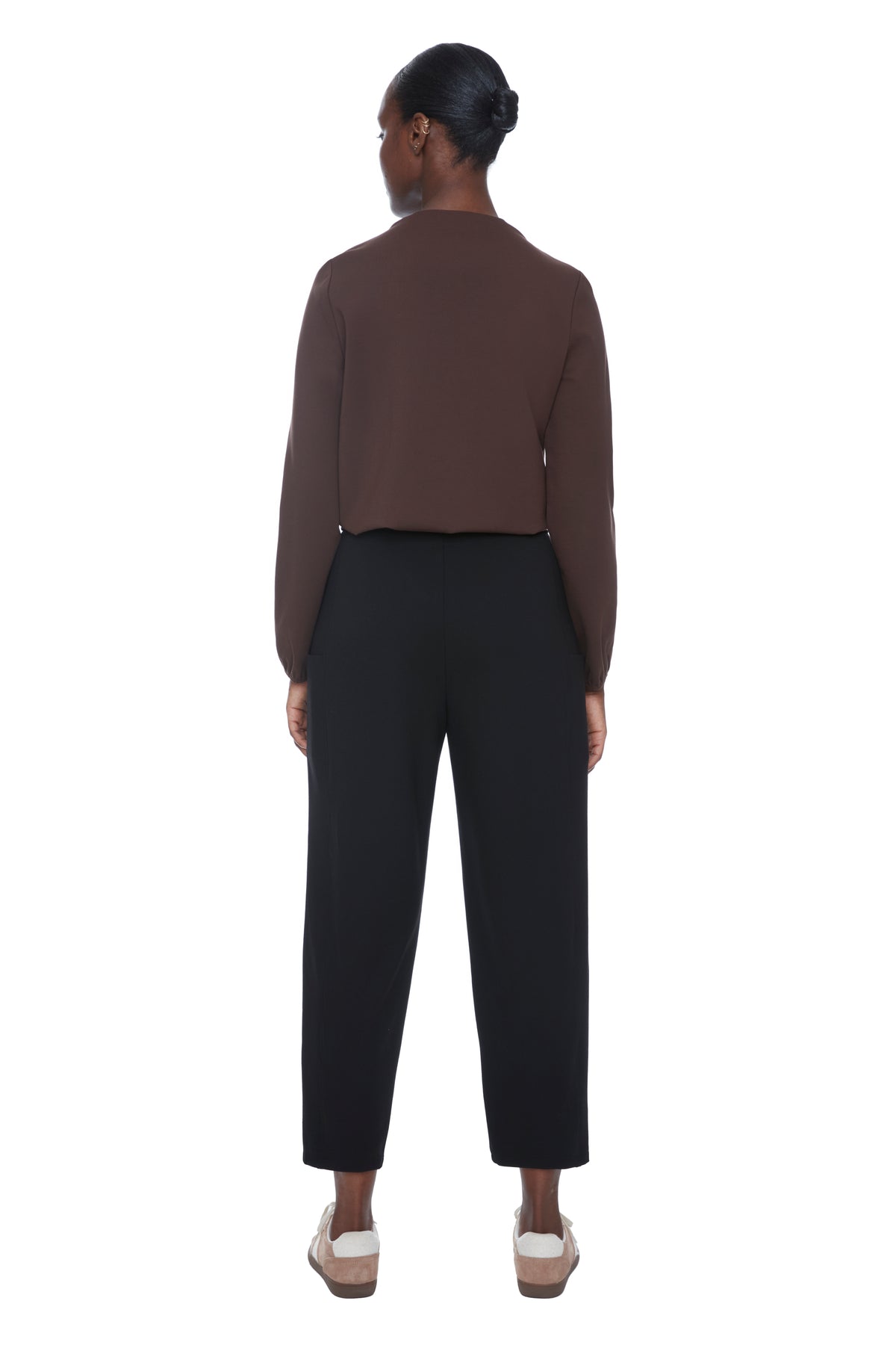 Pantalon barrel avec poches noir par ILT