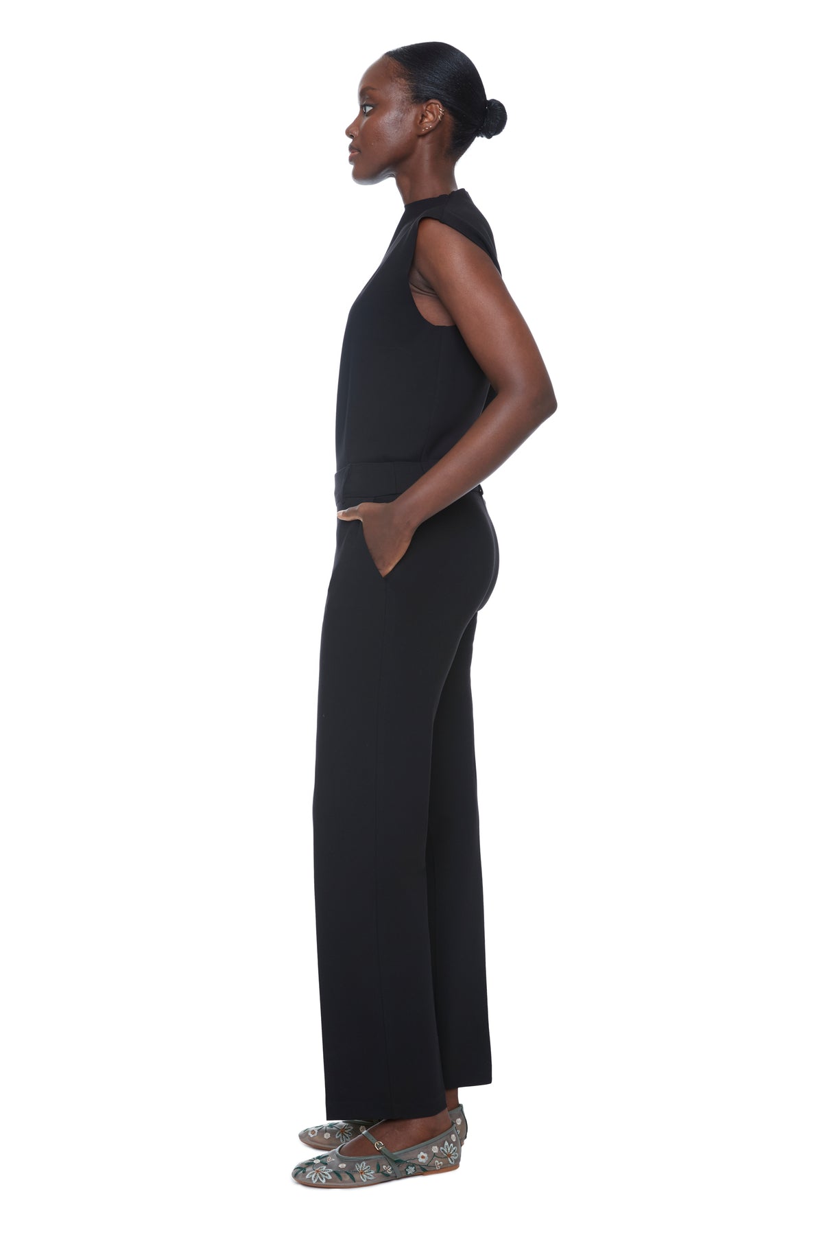 Pantalon true straight noir par ILT