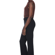Pantalon droit écourté avec ceinture noir par ILTM