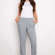 Pantalon fines rayures marine par Up!