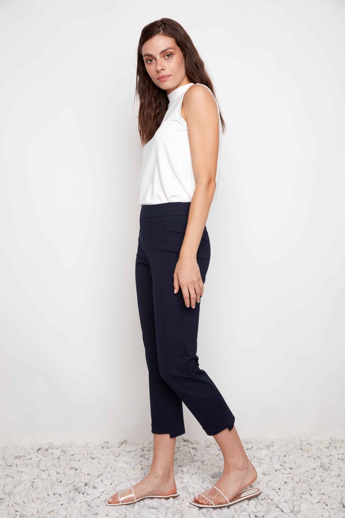 Pantalon étroit marine par Up!