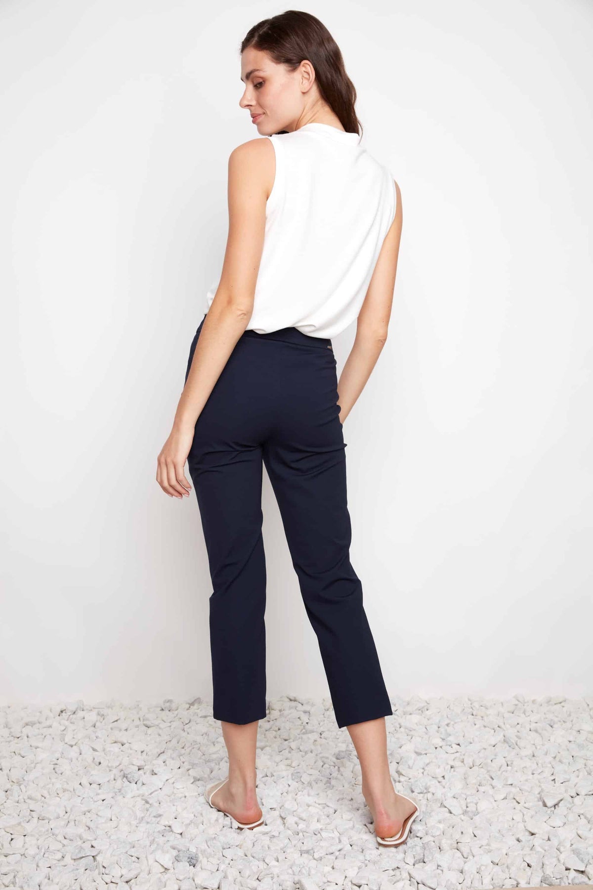 Pantalon étroit marine par Up!