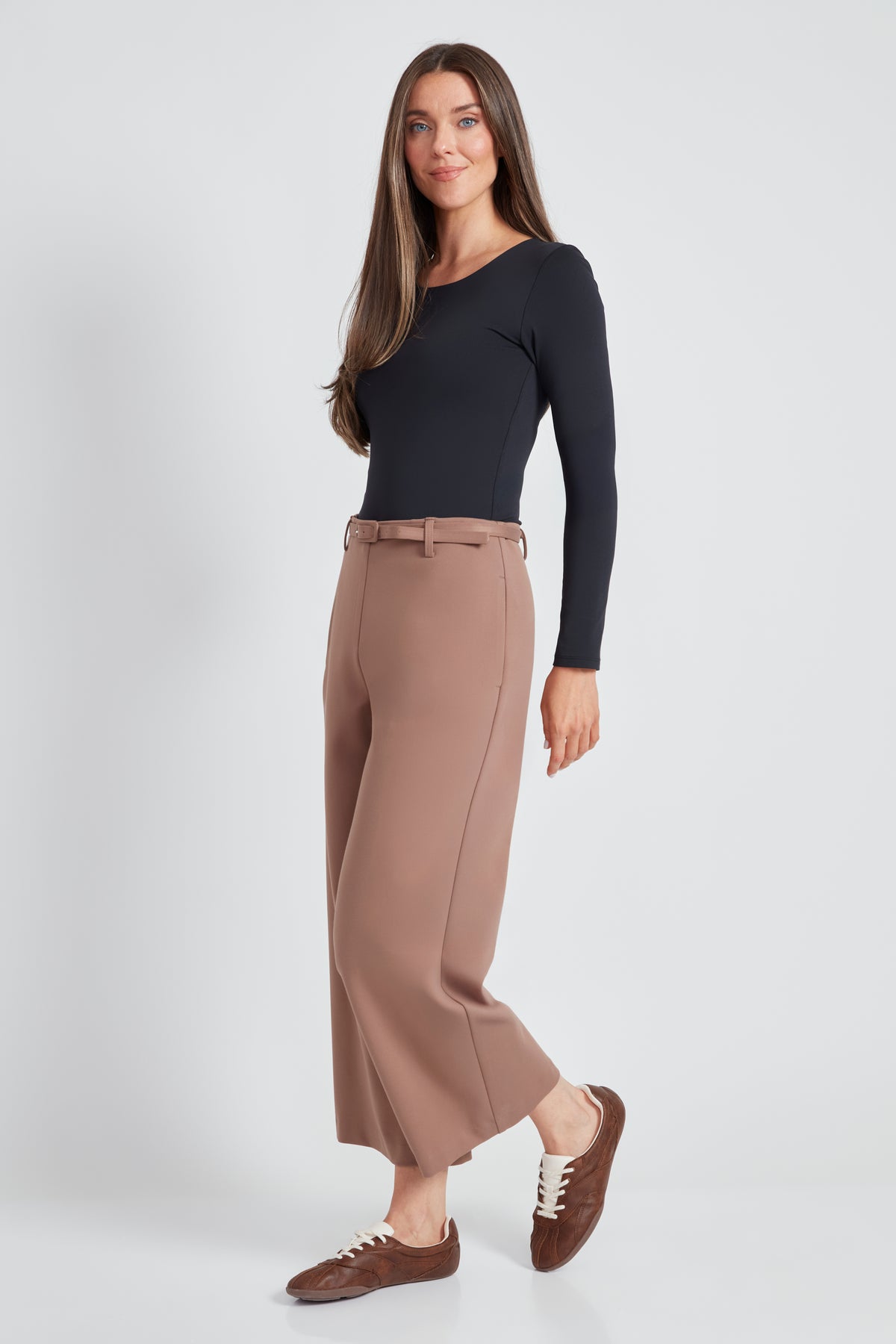 Pantalon crop gaucho biscuit par Up!