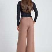 Pantalon crop gaucho biscuit par Up!