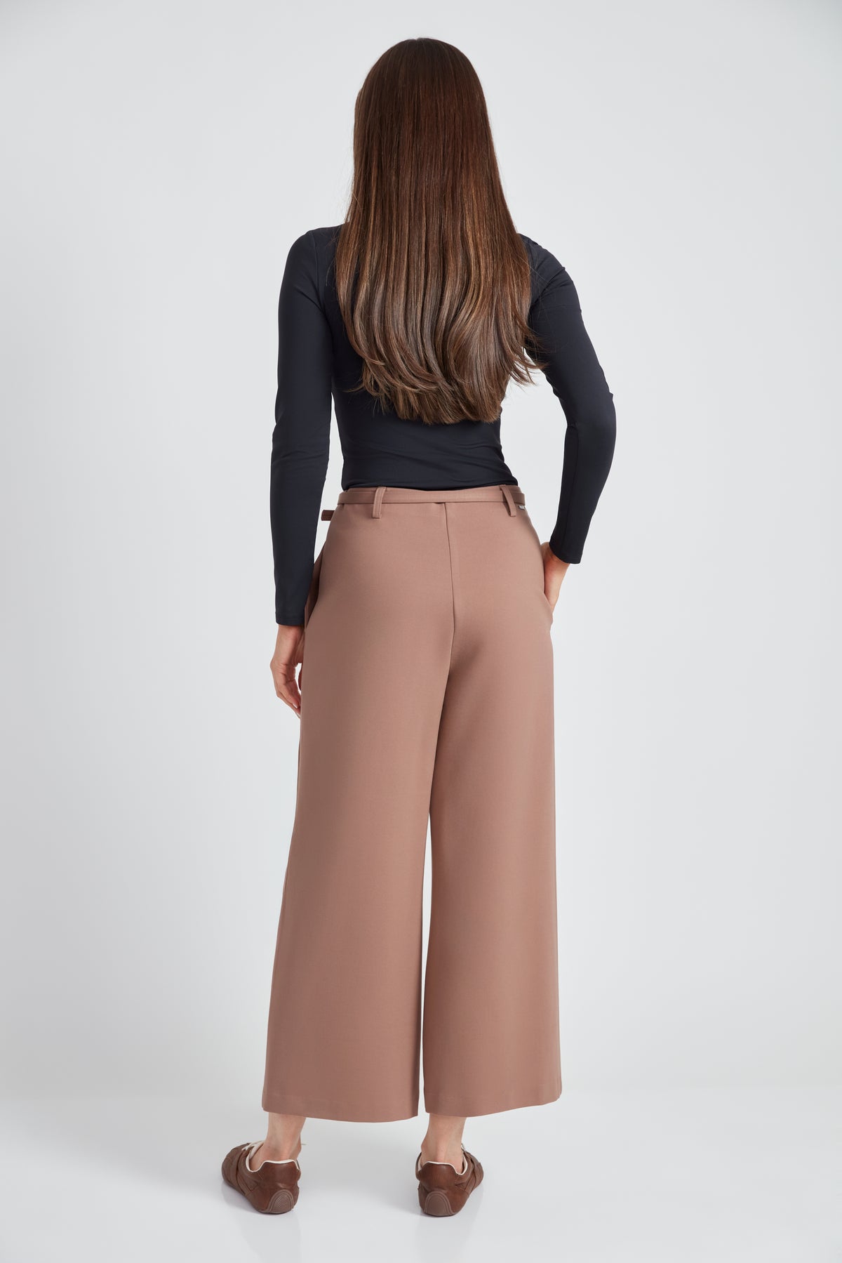Pantalon crop gaucho biscuit par Up!