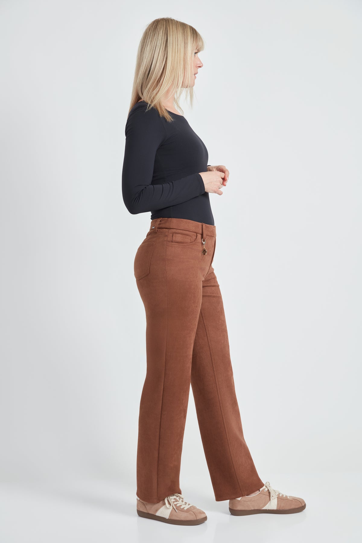 Pantalon Jambe droite Tabac par Up!