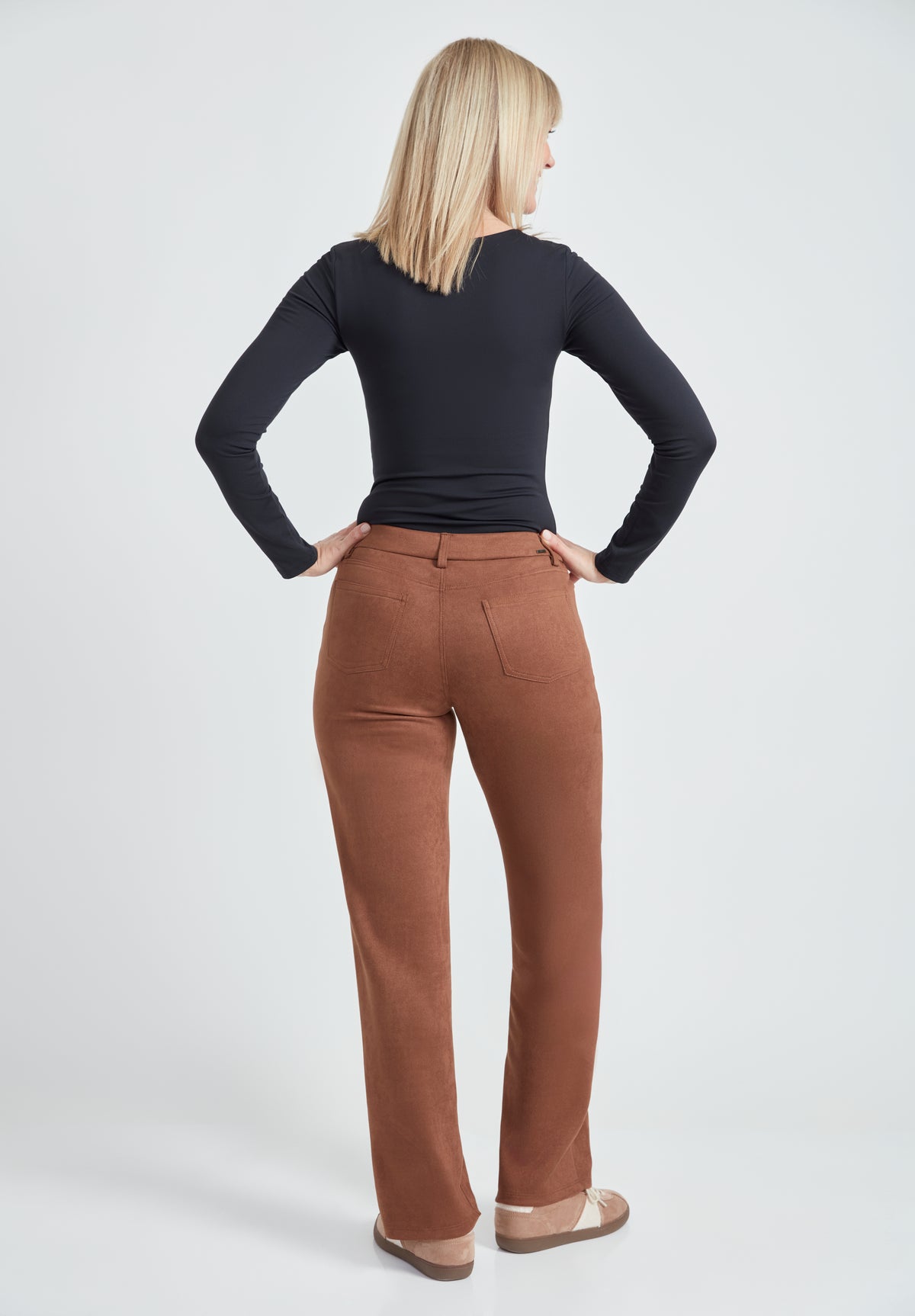 Pantalon Jambe droite Tabac par Up!