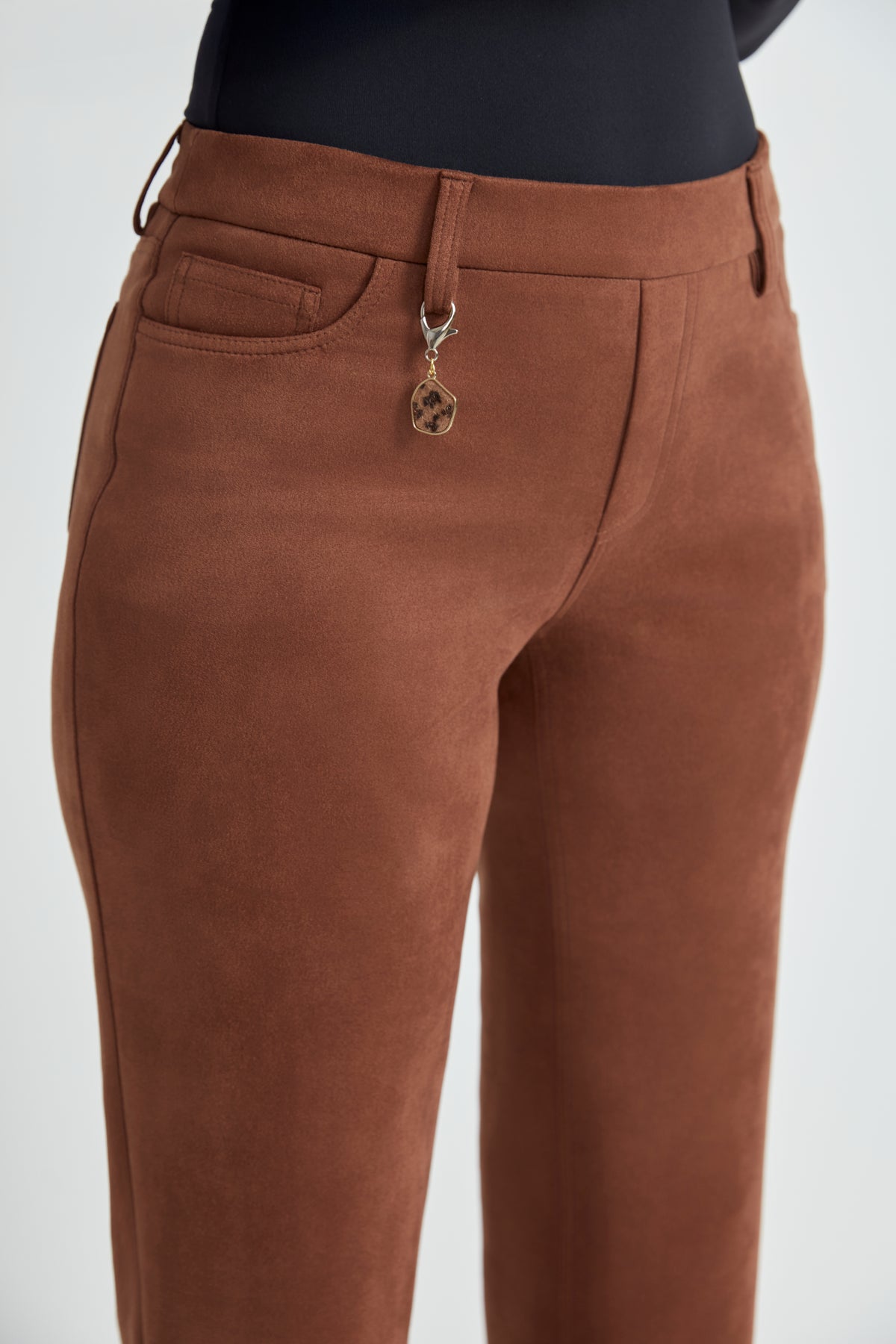 Pantalon Jambe droite Tabac par Up!