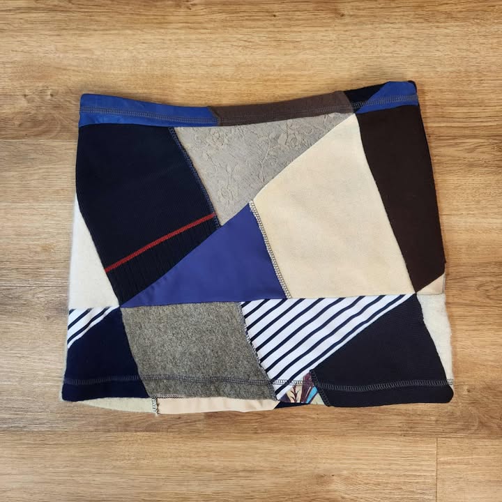 Jupe betty marine multi Large par Myco Anna