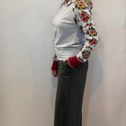 Chandail hoodie fleurs kaki de APRT