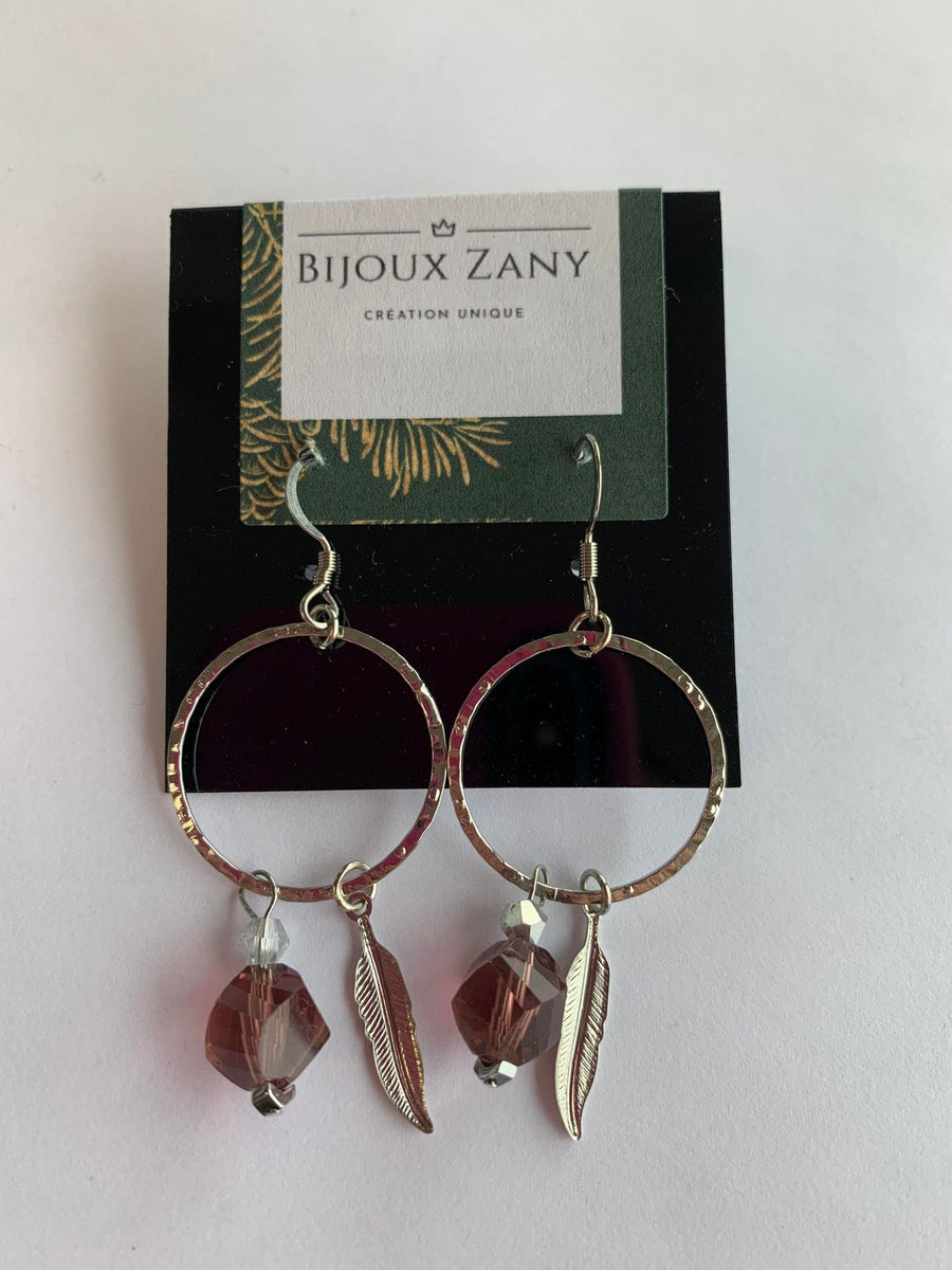 Boucles d'oreilles pierres semi précieuses #406 par Zany