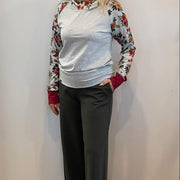 Chandail hoodie fleurs kaki de APRT
