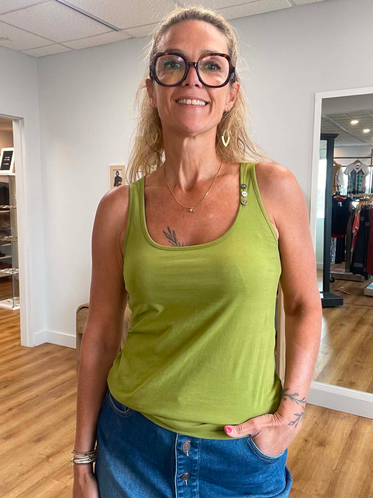 Camisole Flloukia gots pistachio de Ragwear
