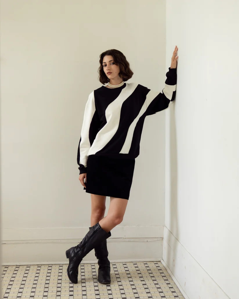 Crewneck Ambre à découpes par Eve Lavoie