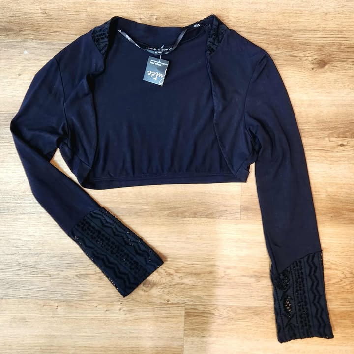 boléro noir mesh XL par Myco Anna