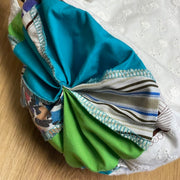 Sac à main coton brodé blanc par Myco Anna