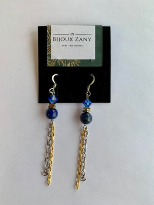 Boucles d'oreilles pierres semi précieuses #408 par Zany