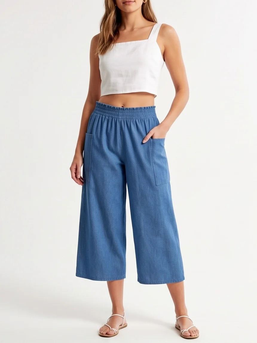 Pantalon Devon bleu de Kollontaï