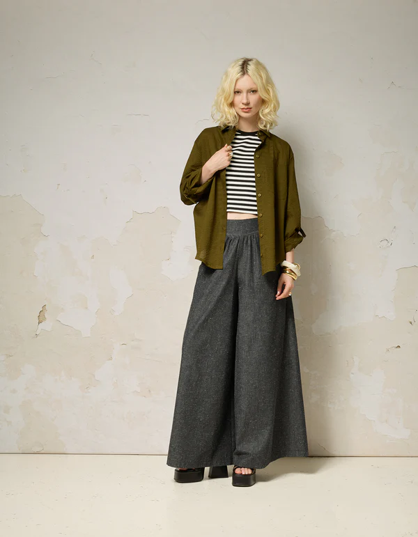 Chemise Ania olive de Cokluch