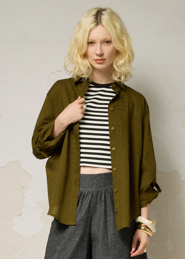 Chemise Ania olive de Cokluch