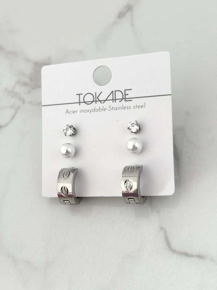 Trio de Boucles d'oreilles Arnia de Tokade