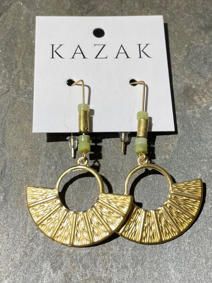 Boucles d'oreille Avril jade de Kazak