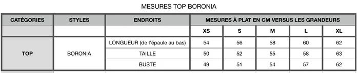 Top Boronia cayenne de Kazak