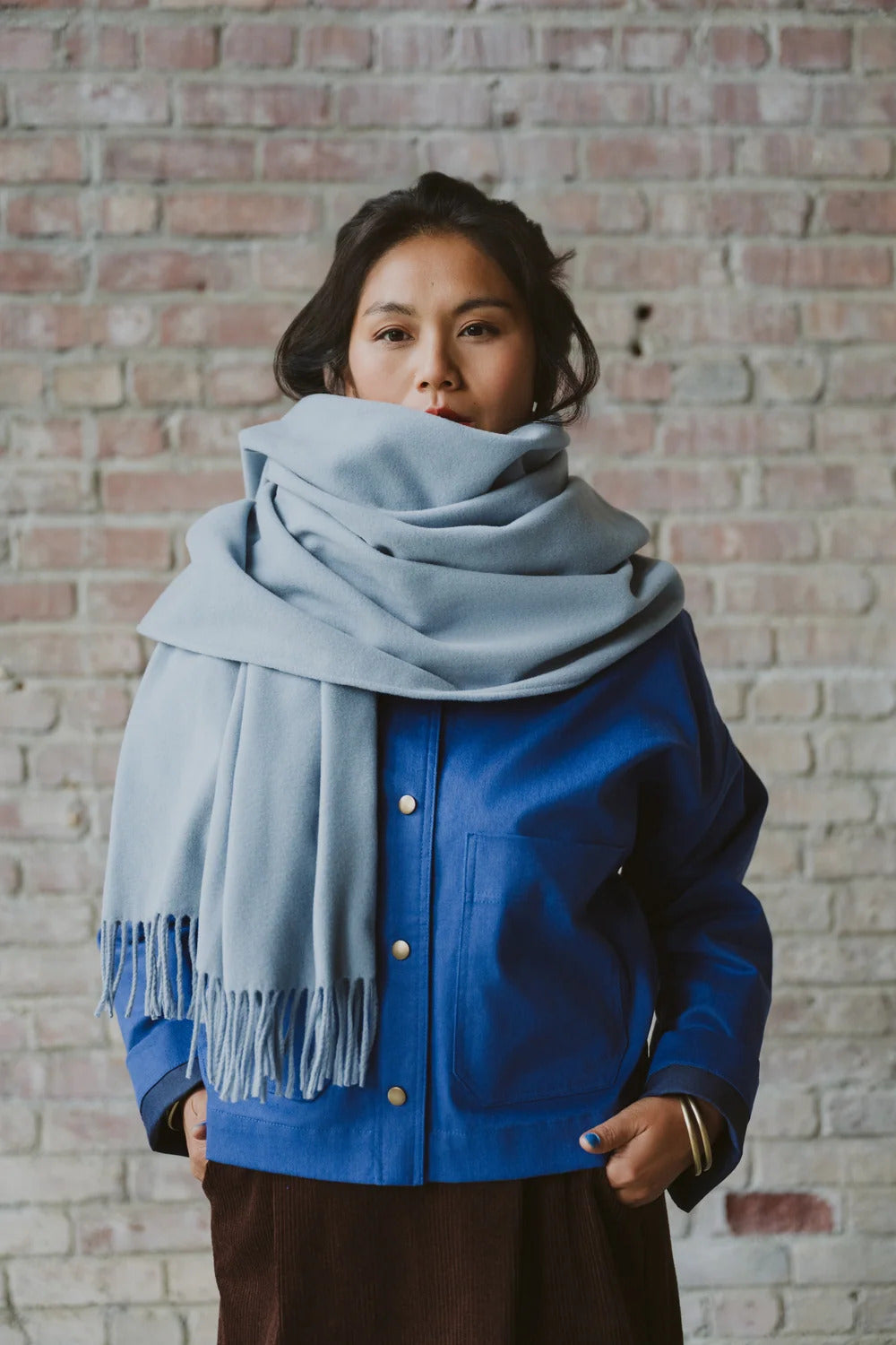 Châle Bleu fumé de Kazak