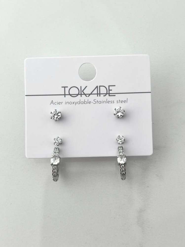 Trio de Boucles d'oreilles Betty de Tokade