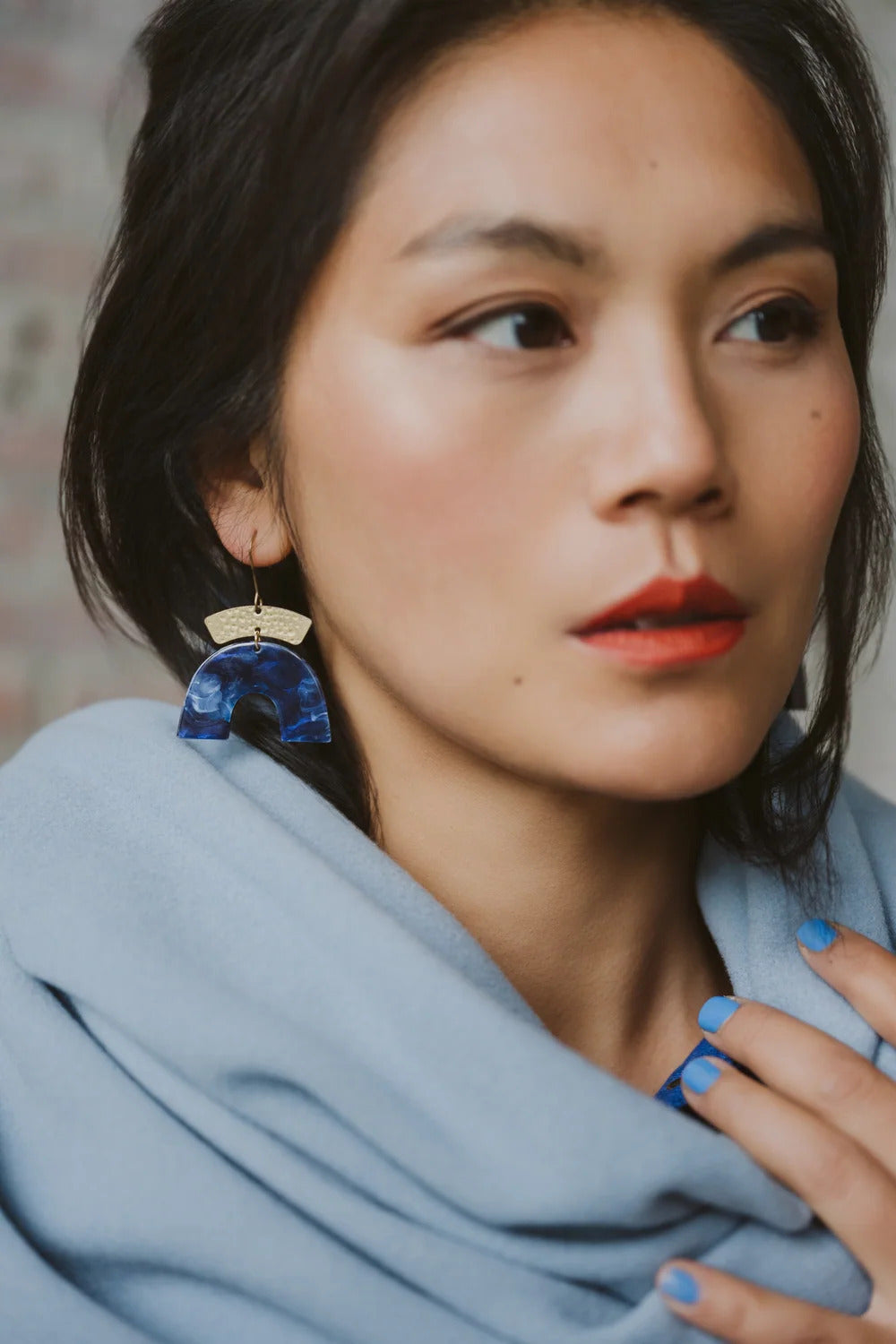 Châle Bleu fumé de Kazak