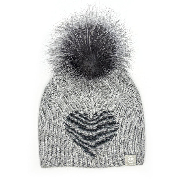 Tuque Coeur gris par Furlux