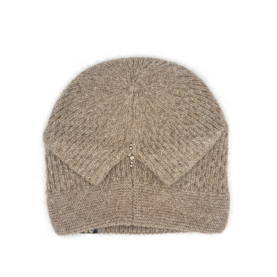 Tuque taupe avec diamants par Furlux