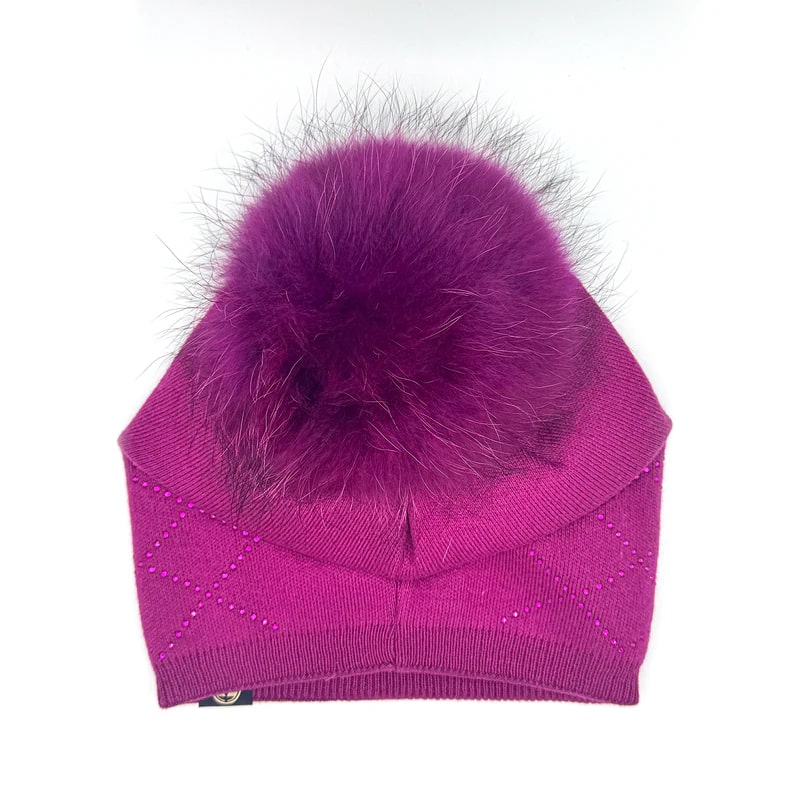 Tuque Argyle fushia par Furlux
