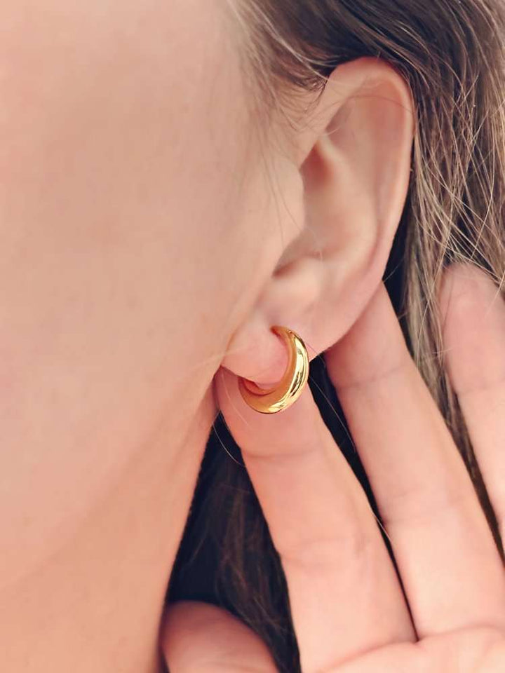 Boucles d'oreilles Filla doré de Tokade