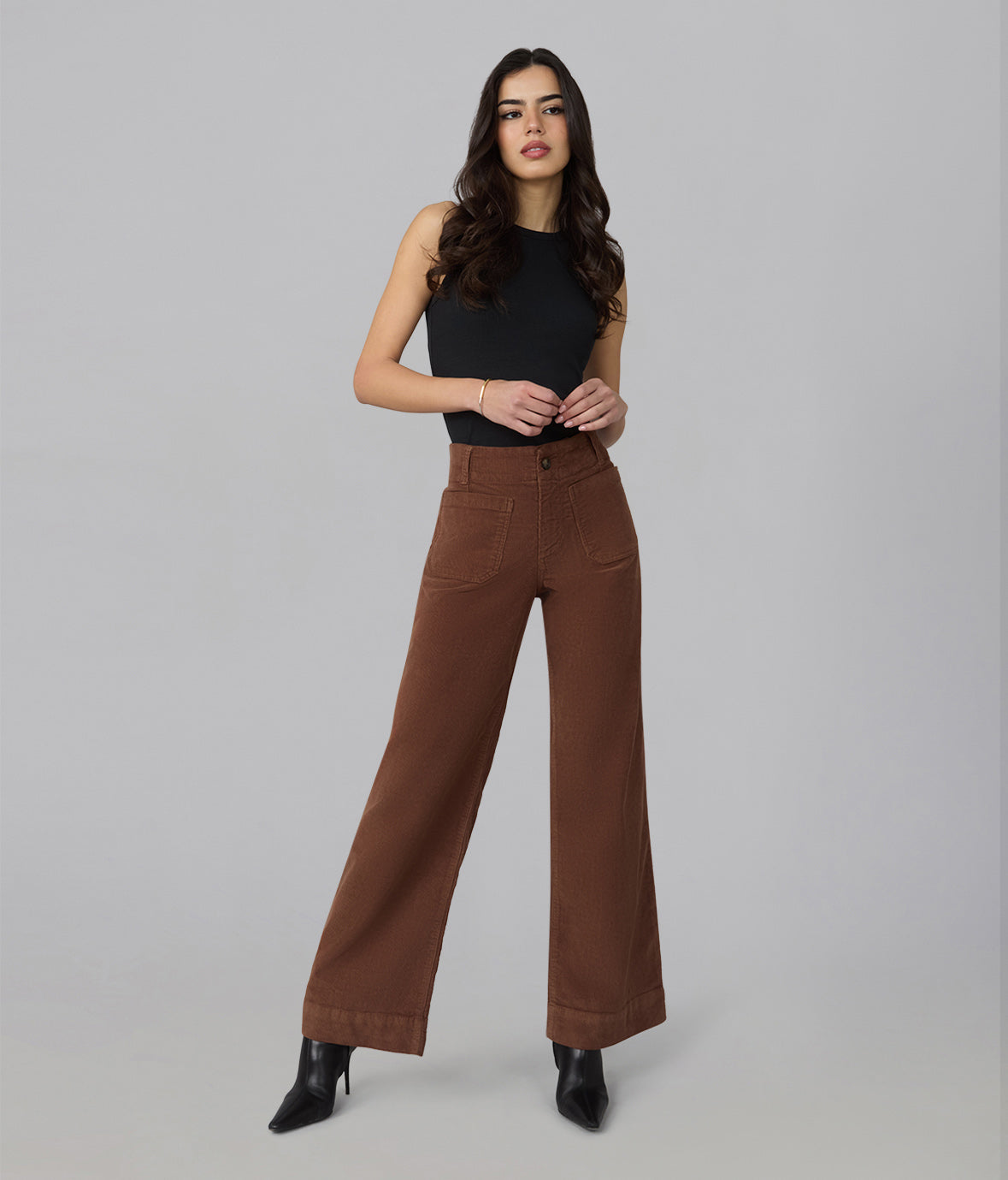 Pantalon Colette café noir par Lola Jeans