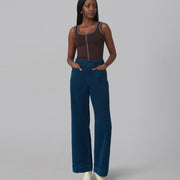 Pantalon Colette dark blue par Lola Jeans