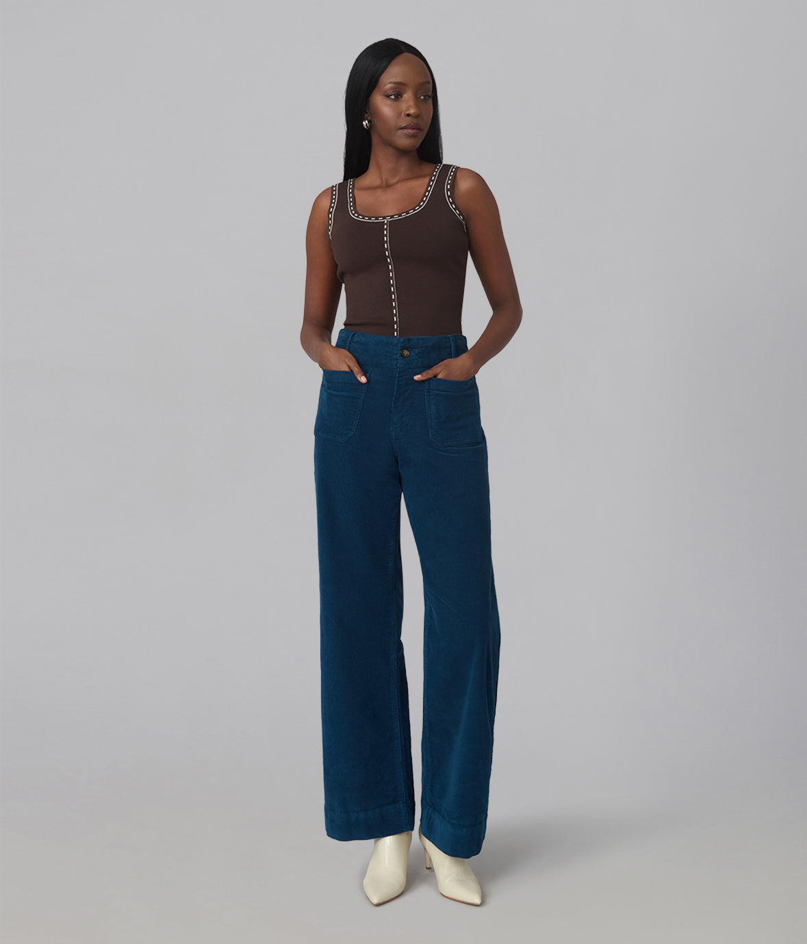 Pantalon Colette dark blue par Lola Jeans