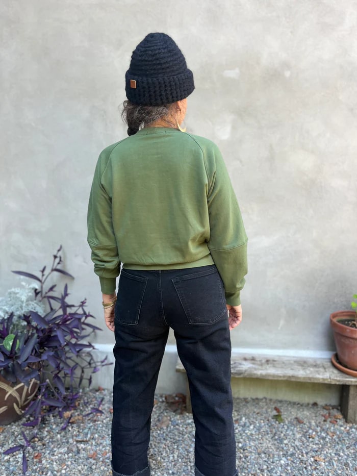 Chandail Marilou olive de Kazak