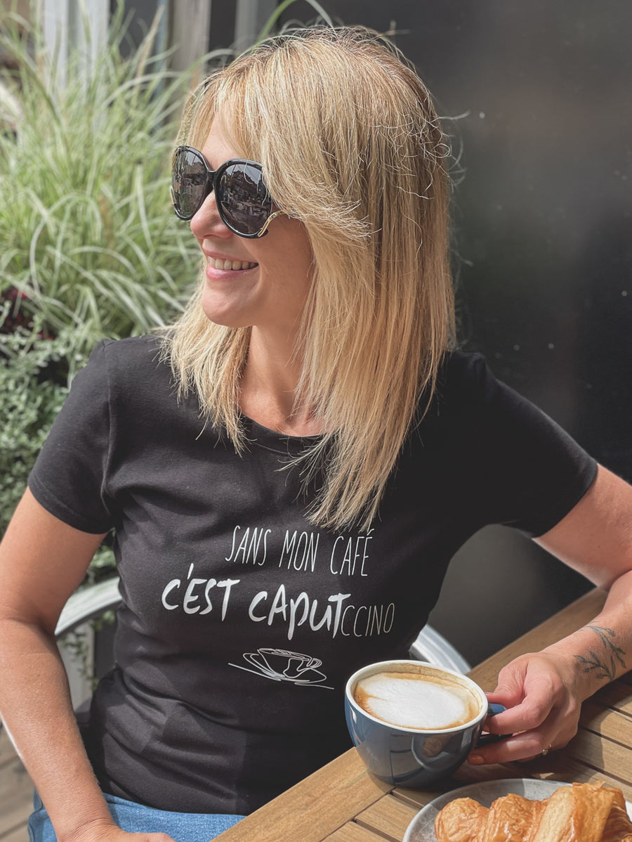 T-shirt Capputccino coupe ajustée de Callitee