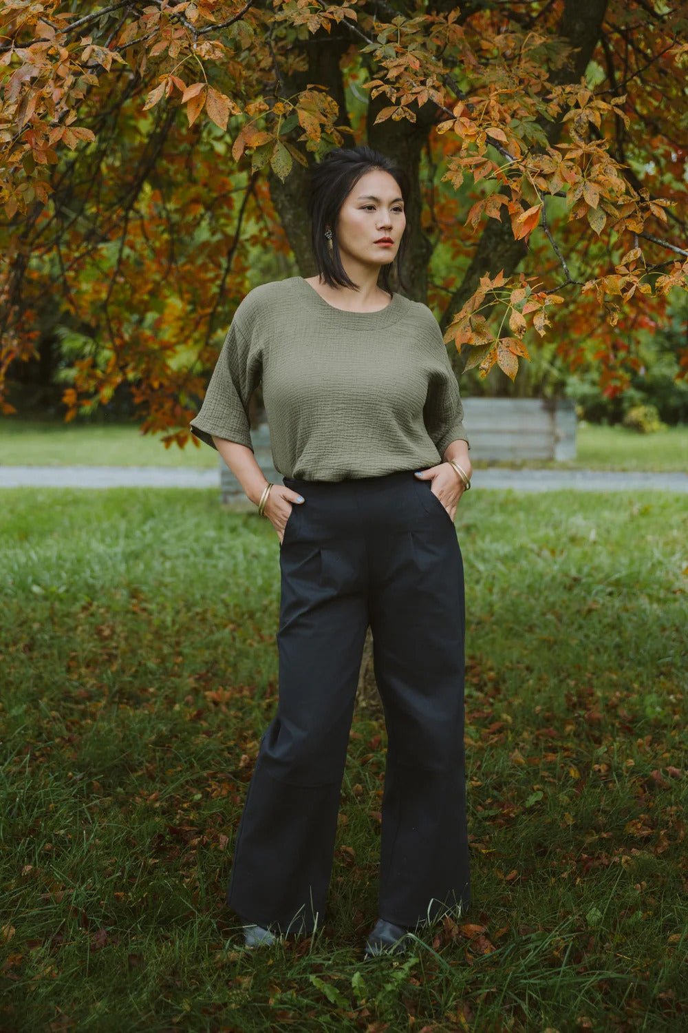 Blouse Cedrus olive de Kazak