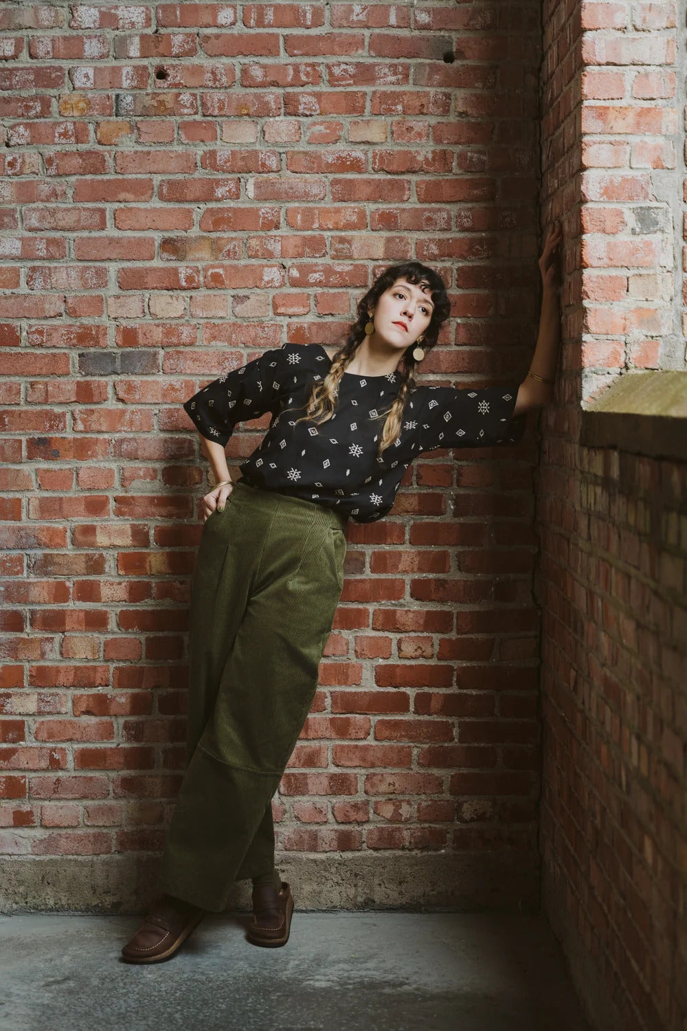 Pantalon Pimbina Corduroy Olive de Kazak
