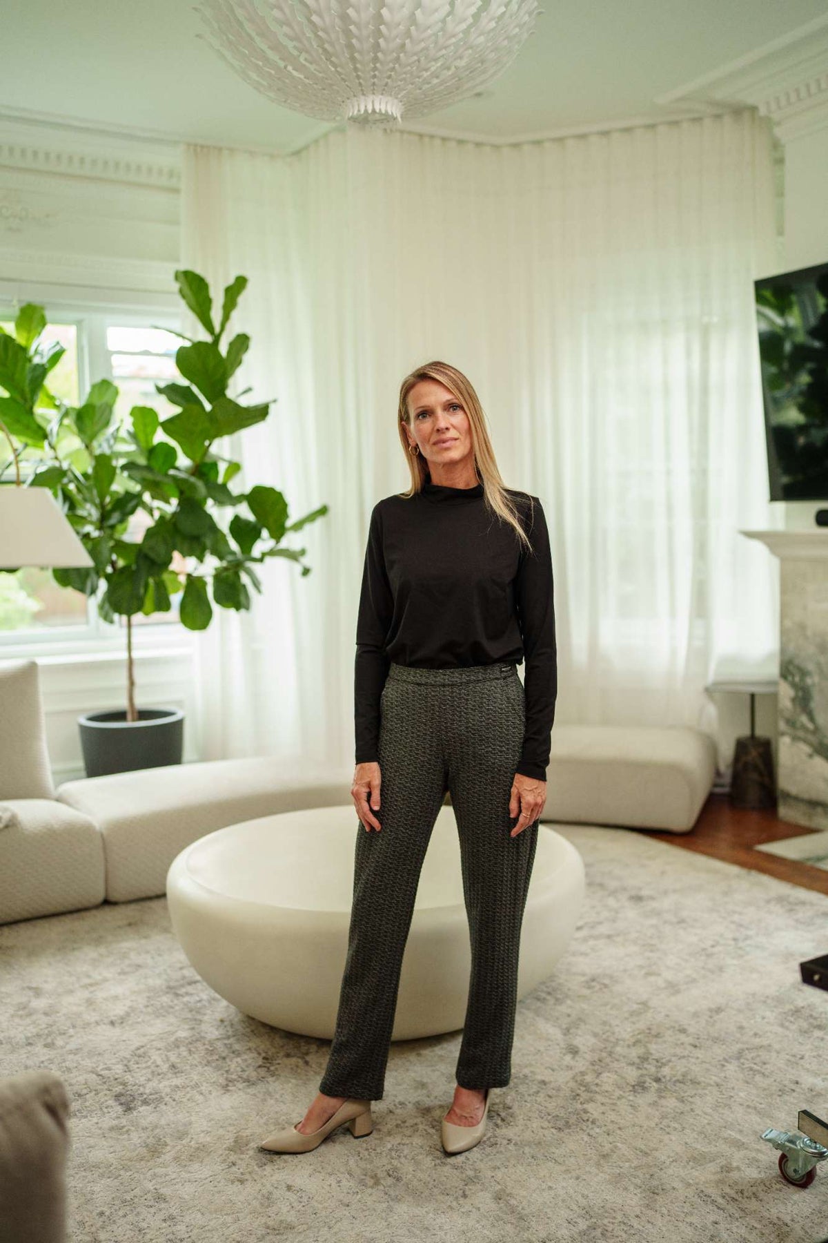 Pantalon Murphy jacquard charbon de Rien ne se perd tout se crée